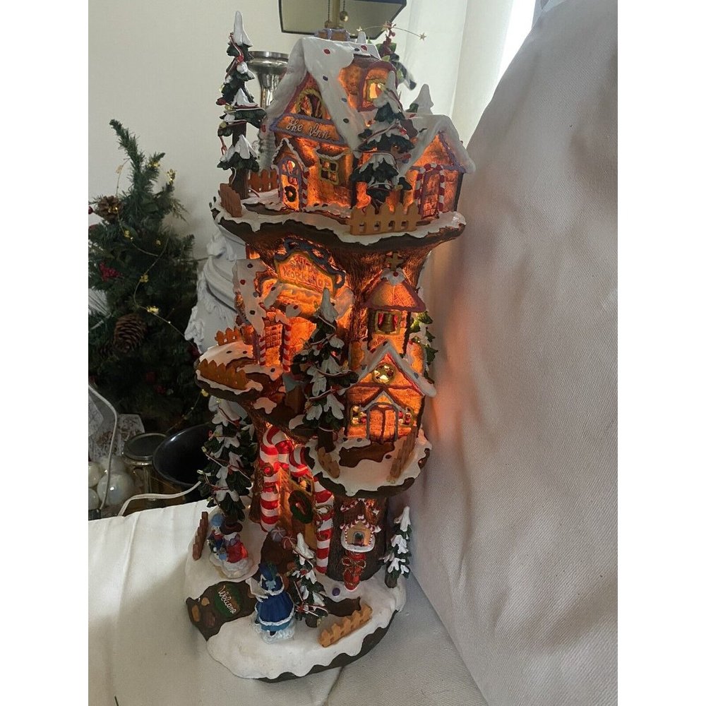 Santa’s workshop Christmas around the world musical 18 Inches Lights Tower